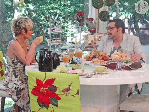 Tiago Abravanel conversa com Ana Maria Braga no 'Mais você', na manhã de 11 de dezembro de 2012