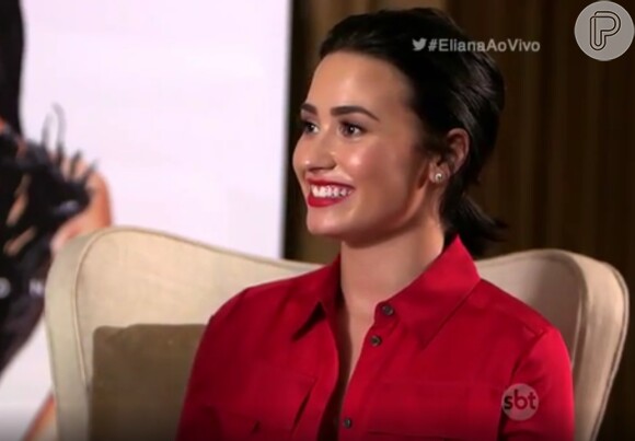 Demi Lovato revelou no programa 'Eliana' com quem gostaria de tirar uma selfie: 'Obama'