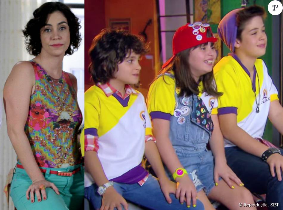 Novela 'Cúmplices de Um Resgate' Flora (Nina Morena) vai ao apartamento dos Vaz, mas desta vez