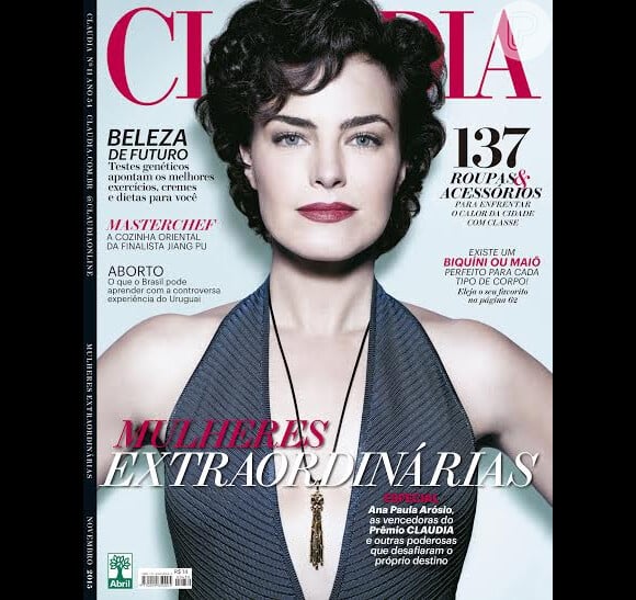 Ana Paula Arósio é capa da revista 'Claudia'