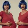 Artistas exibem 'falsa gravidez' no vídeo