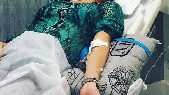 Luana Piovani toma medicação na veia para gripe: 'Acho bom eu ficar boa logo'
