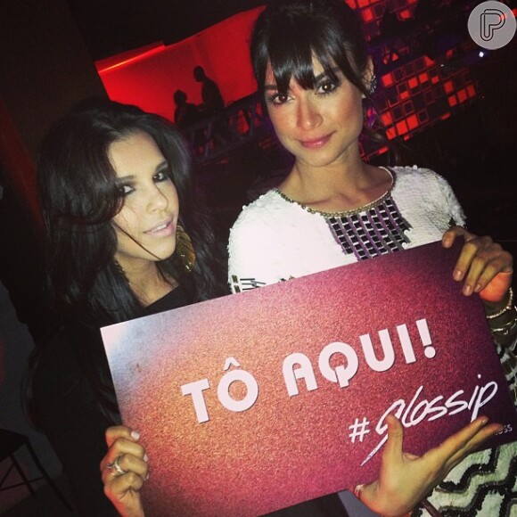 Mariana Rios e Thaila Ayala curtem a festa #glossip juntas
