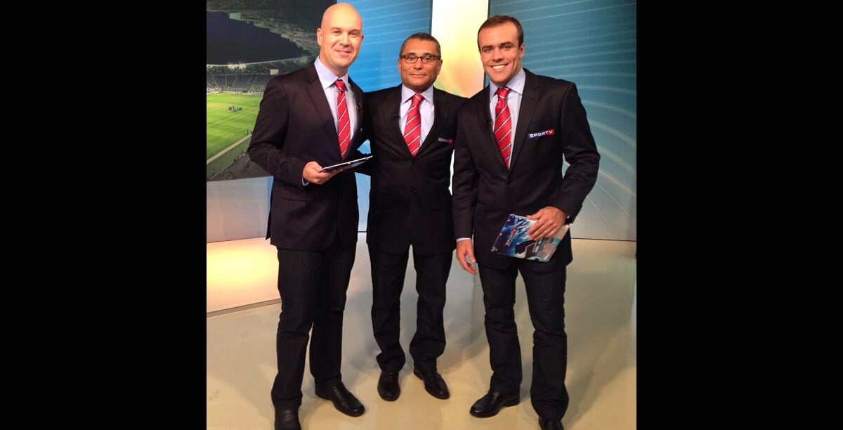 Foto: Roger Flores comenta os jogos ao lado de Jader Rocha e Paulo ...