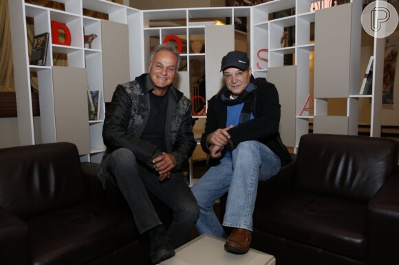 Os atores Kadu Moliterno e André Di Biase chegaram ao Festival de Cinema de Gramado nesta quarta-feira, 14 de agosto de 2013. No evento, a dupla apresentou o projeto do longa-metragem 'A Última Aventura'