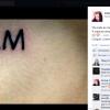 Petra Mattar tatua as letras B C L M no corpo