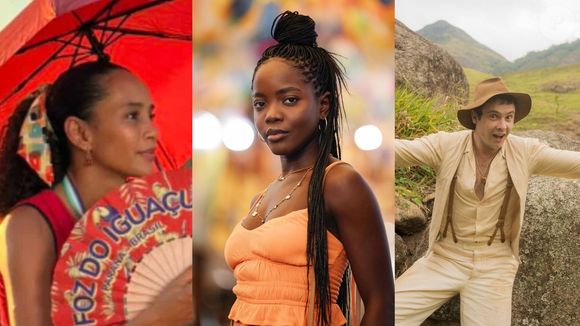 Raquel (Taís Araújo), Leona (Clara Moneke) e Candinho (Sergio Guizé) são os protagonistas de 'Vale Tudo', Dona de Mim' e 'Êta Mundo Mlehor', novelas de 2025 da Globo