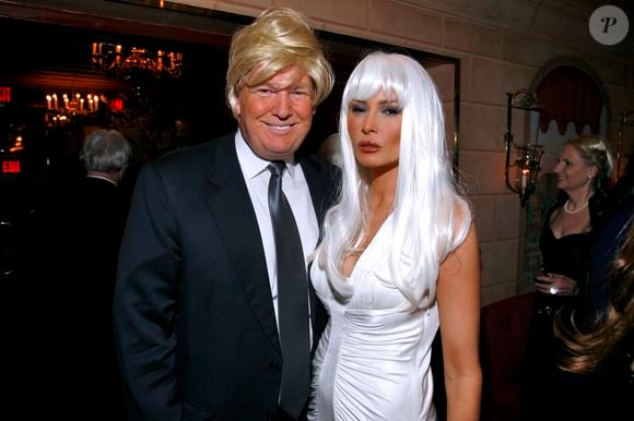 Melania Trump em 2007: acompanhada por Donald Trump, ex-modelo foi à festa de aniversário de 60 anos de Woody Johnson