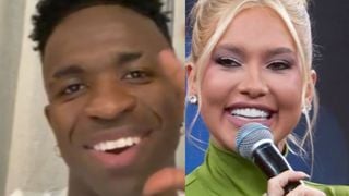 Após homenagem em jogo do Real Madrid, Vini Jr. declara amor por Virgínia na TV: 'Muito feliz e orgulhoso'. Vídeo!