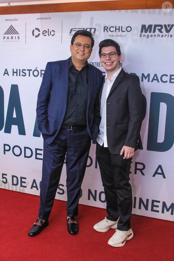 Geraldo Luis em foto com o filho, João Pedro