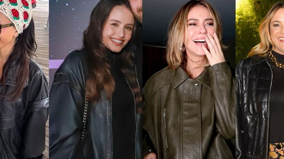 Jaqueta de couro no inverno: como usar? 8 vezes que Larissa Manoela, Sabrina Sato, Paolla Oliveira e + famosas apostaram na peça