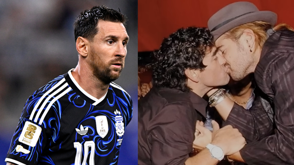 Nem Messi, nem Álvarez: há 21 anos, o craque argentino de 1986 contra a Inglaterra protagonizou um 'beijo gay' com o ator ex de Demi Moore e Britney. 'Nunca vou esquecer aquele momento'