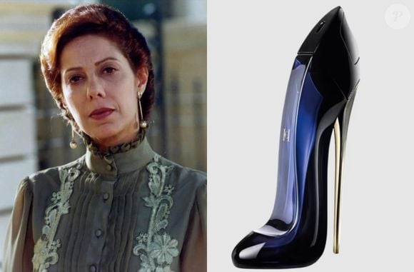 O perfume que Janete, vivida por Ângela Vieira, gostaria de usar hoje é o clássico Good Girl, de Carolina Herera, trazendo à tona notas orientais e florais, perfeito para mulheres empoderadas.