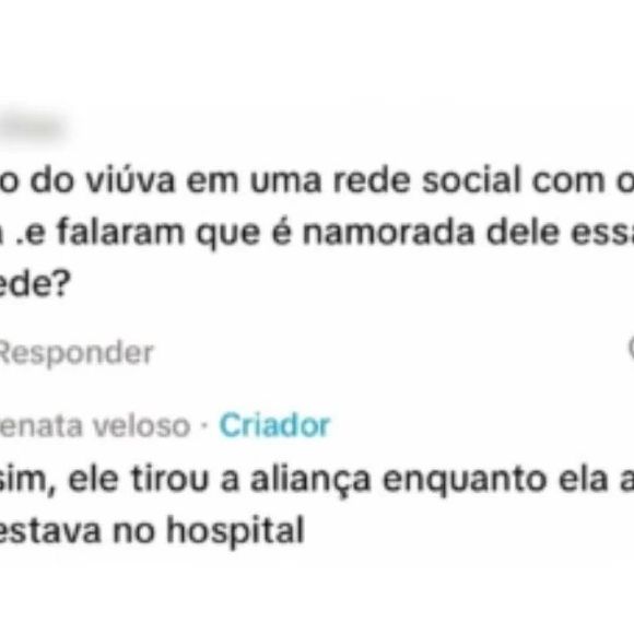 Lucas Borbas foi acusado por Renata Veloso, irmã de Isabel Veloso, em rede social
