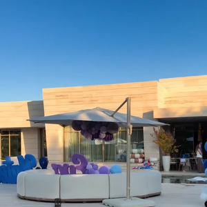 Georgina Rodríguez não mostrou detalhes interiores da festa, como o bolo de aniversário