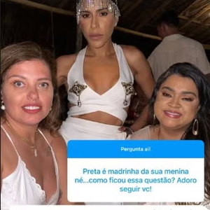 Malu Barbosa revelou a decisão em conversa com seguidores do Instagram. A responsável por batizar a pequena Maria será Marina Morena, filha do coração de Gilberto Gil