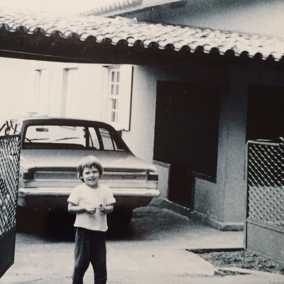 Foto de Celso Portiolli criança: apresentador do SBT chegou à emissora em 1994