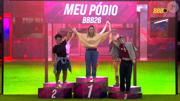 Milena em segundo lugar e Juliano Floss em terceiro: este é o pódio de Ana Paula Renault no 'BBB 26' desta segunda-feira (6)