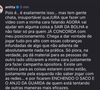 Em comentário no Instagram, Anitta afirmou que as cobranças por um vídeo de apoio a Lula chegam a dar 'vontade de jogar tudo pro alto'