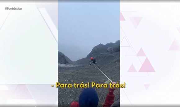 Apenas com a ajuda de uma corda, o guia tentou resgatar Juliana Marins, sem sucesso