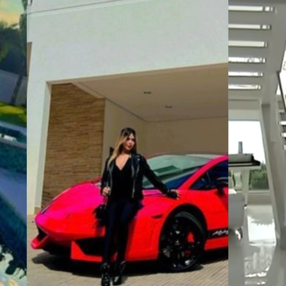 Piscina gigantesca e garagem cheia de carros de luxo: desde os 15 anos, Melody vive nesta mansão avaliada em R$ 7 milhões na Região Metropolitana de São Paulo