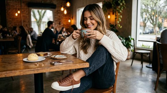 Para quem acha que tênis básico deixa o look de inverno sem graça, o Converse Chuck 70 de couro trançado surge como alternativa para acrescentar personalidade e um toque artesanal à produção