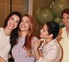 As especulações surgiram após a modelo compartilhar fotos em que aparece com a mão sobre a barriga durante um almoço de Páscoa em família, gesto que também foi repetido por sua irmã, Luara Suita.