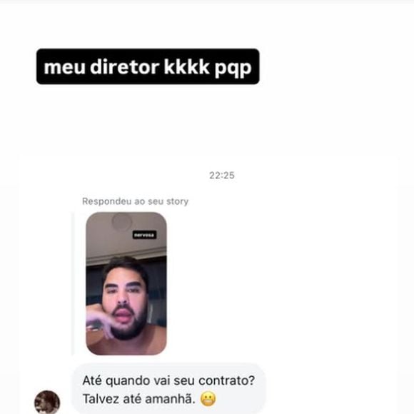 Lucas Guedez mostrou que o diretor do programa 'Sabadou' também entrou na brincadeira