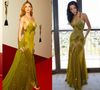 Quem vestiu melhor? Marina Ruy Barbosa repete vestido vintage de R$ 82 mil já usado por Doja Cat em premiação em Dubai