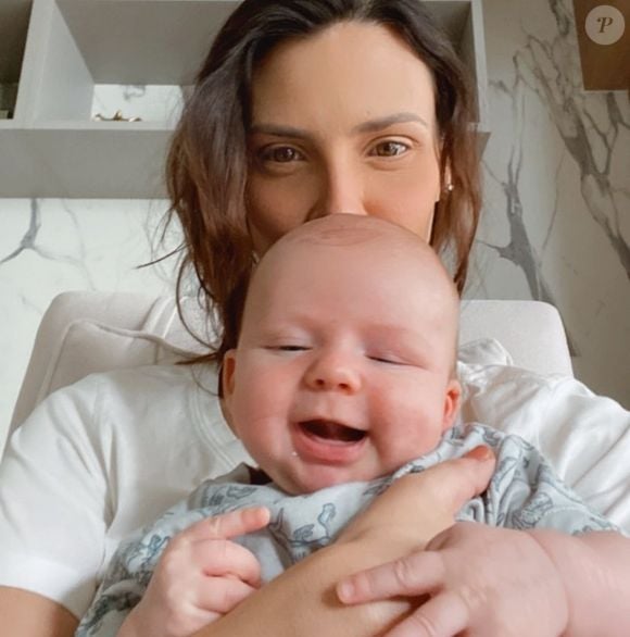 Camila Rodrigues fe seu filho, Bernardo