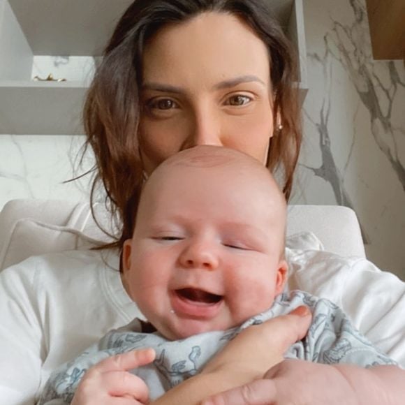 Camila Rodrigues fe seu filho, Bernardo