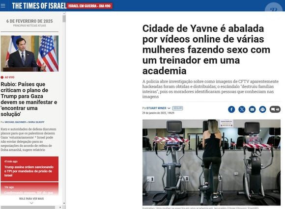 Conforme o jornal “Times of Israel”, nesta última terça-feira (4), a polícia israelense começou a investigar o caso após o instrutor, que também é proprietário do estúdio, e uma das alunas registrarem boletins de ocorrência.