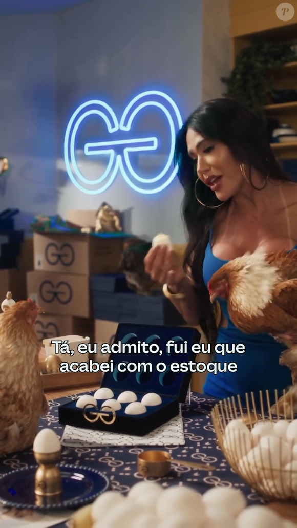 Gracyanne Barbosa recebeu elogios no Instagram pela criatividade da 'publi'