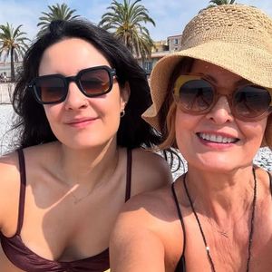 Fátima Bernardes viajou com a filha, Laura, responsável pelas fotos