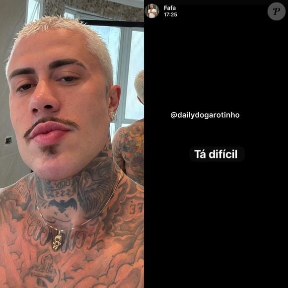 'Tá difícil', MC Daniel desabafou no status de seu whatsapp neste domingo, 21 de dezembro de 2025