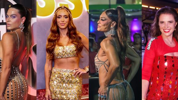 Bumbum à mostra, transparência chic e mais: as escolhas de famosas para os Camarotes na 2ª noite de desfiles de Carnaval do Rio em + de 50 fotos