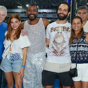 'Três Graças' no samba: Mell Muzzillo, Miguel Falabella e mais atores do elenco da novela se reúnem em ensaio da Beija-Flor para carnaval 2026