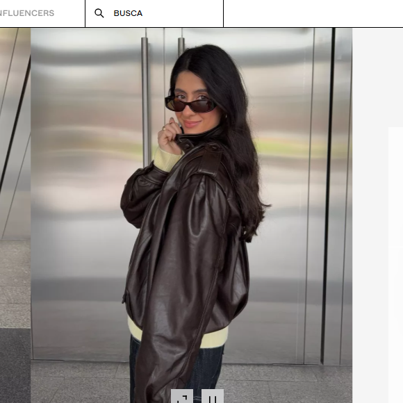 Jaqueta da Bershka de R$ 359 completa o look de Rafaella Justus