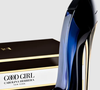 O perfume Good Girl, de Carolina Herrera, é um clássico atemporal, conhecido por suas notas marcantes, e embalagem em formato de salto alto.