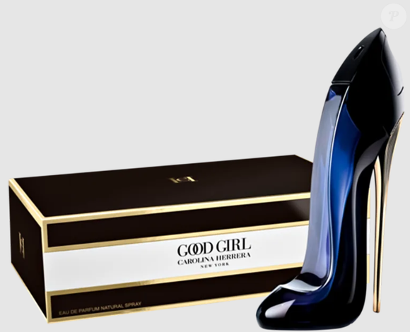 O perfume Good Girl, de Carolina Herrera, é um clássico atemporal, conhecido por suas notas marcantes, e embalagem em formato de salto alto.