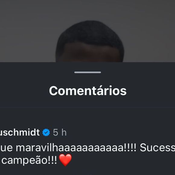 'Meu campeão': diz Tadeu sobre Davi Brito