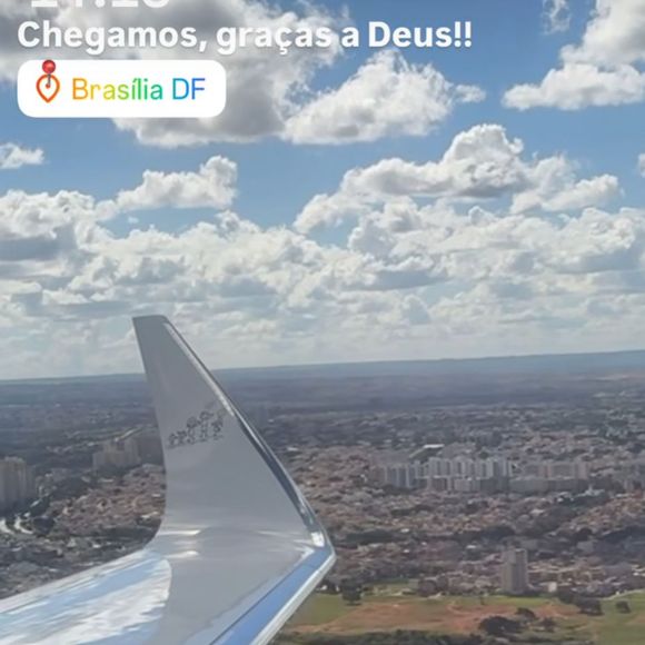 Virginia Fonseca chegou em Brasília pouco depois das 14h00, na última segunda-feira.