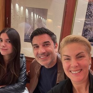 Ana Hickmann celebrou o Dia dos Pais neste domingo (10) com uma homenagem a Edu Guedes