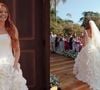 Feito à mão, vestido de noiva de Viih Tube que emocionou Eliezer em casamento tem saia 'de cair o queixo' e demorou 6 meses para ficar pronto, segundo estilista
