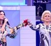 Laura Pausini, hoje com 52 anos, tinha grande relação de afeto com Hebe Camargo (1929-2012)