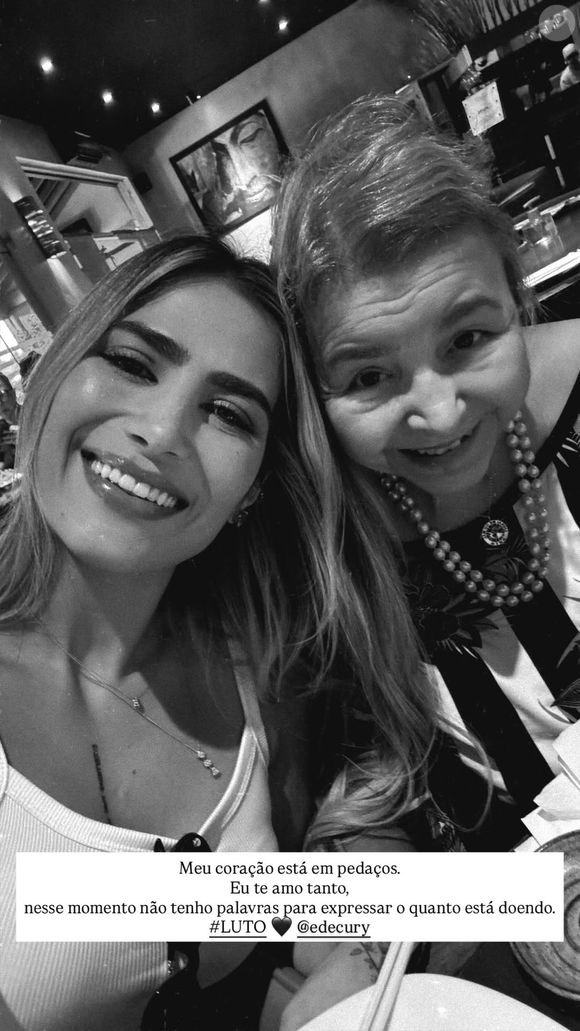 Morte de Ede Cury, assessora de Leonardo por quase 30 anos abalou a filha do cantor Jéssica Costa: 'Como dói perder uma pessoa que tanto amamos'