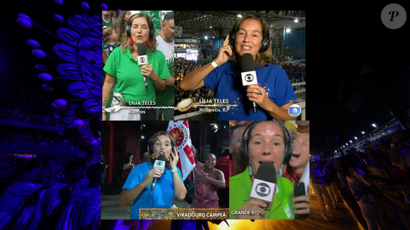 Campeã do Carnaval do Rio: Lilia Teles entre 2022 e 2025 estava na quadra da escola vitoriosa: Grande Rio, Imperatriz, Viradouro e Beija-Flor, respectivamente