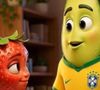 Abacatudo e Moranguete são personagens das novelas das frutas, criada por IA