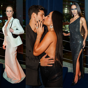 Beijão, brilho, alfaitaria e fenda! Sabrina Sato e Nicolas Prattes roubam a cena em evento em SP ao lado de Mariana Ximenes, de 'Quem Ama Cuida', Isis Valverde e Marina Sena; veja 31 fotos
