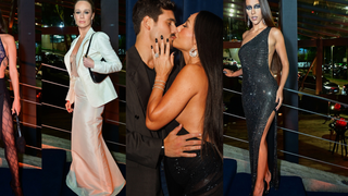 Beijão, brilho, alfaitaria e fenda! Sabrina Sato e Nicolas Prattes roubam a cena em evento em SP ao lado de Mariana Ximenes, de 'Quem Ama Cuida', Isis Valverde e Marina Sena; veja 31 fotos